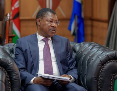 Speaker of the National Assembly Moses Wetang'ula during the meeting with Swiss Ambassador on Thursday November 28, 2024. PHOTO/@HonWetangula/X