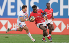 Kenyan rugby player during a past action. PHOTO/@KenyaSevens/X