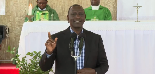 President William Ruto speaking in Soweto on Sunday November 17, 2024. PHOTO/ Screengrab by PD Digital/https://web.facebook.com/williamsamoei/videos/1228820235072155