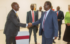 President William Ruto and former Prime Minister Raila Odinga in Ethiopia on Thursday November 7, 2024. PHOTO/@RailaOdinga/X