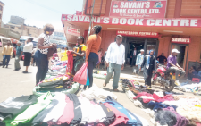 Hawkers in Nairobi’s Central business District display their wares. PHOTO/Print