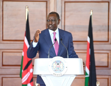 President William Ruto during the Ministerial performance contract signing at State House. PHOTO/@DrOparanya/X