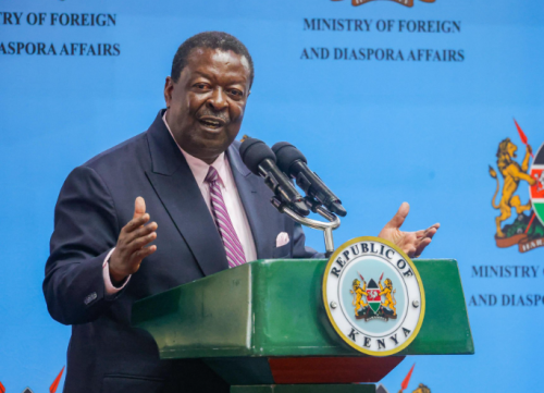 Prime Cabinet Secretary Musalia Mudavadi. PHOTO/@MusaliaMudavadi/X