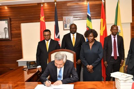 UDA delegation led by party Chairperson Cecily Mbarire and Secretary General Hassan Omar hosted Xi Li at party headquarters on Monday, November 4, 2024. PHOTO/@UDAKenya/X