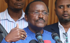 Wiper Party leader Kalonzo Musyoka addresses the press on Friday, November 15, 2024. PHOTO/@skmusyoka/X