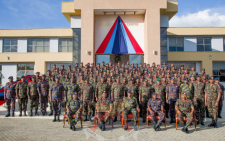 Kenya Defence Forces (KDF) formation commanders pose for a photo on Friday November 8, 2024. PHOTO/@kdfinfo/X