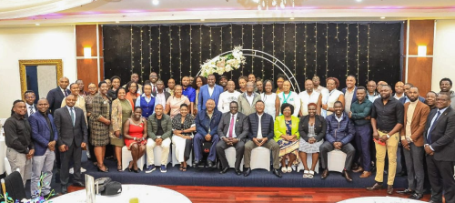 Kenyans in Sydney, Australia take a group photo with the National Assembly speaker Moses Wetang'ula on Wednesday, November 6, 2024. PHOTO/@NAssembly/KE/X