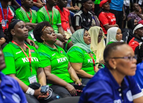 MPs watch the men's volleyball team in action in Mombasa on Sunday, December 8, 2024. PHOTO/https://www.facebook.com/ParliamentKE