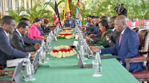 President William Ruto chairing a Cabinet meeting at State House, Nairobi on Tuesday, December 17, 2024. PHOTO/@StateHouseKenya/X
