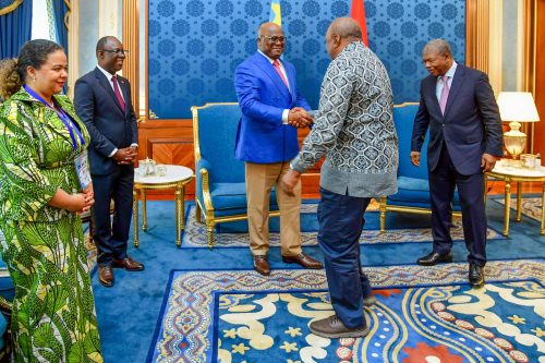 Former President Uhuru Kenyatta meeting with DRC President Félix Antoine Tshisekedi and his Angolan counterpart João Lourenço on Sunday December 15, 2024. PHOTO/@4thPresidentKE/X