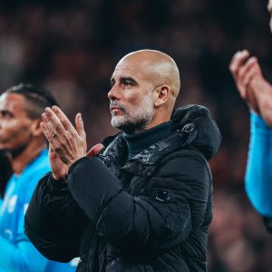 Manchester City boss Pep Guardiola. PHOTO/@ManCity/X