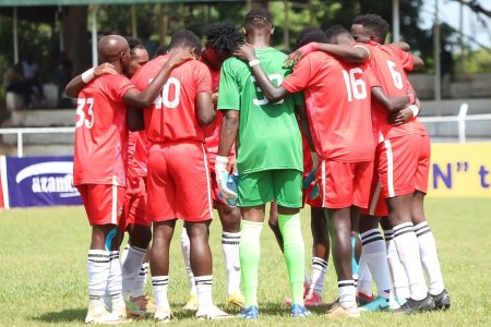 Shabana players in a group photo before a league game. PHOTO/@Shabanafckenya/X