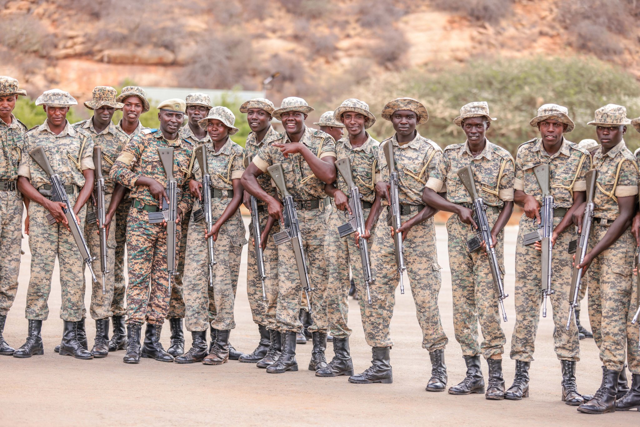 KWS officers rehearse ahead of Tuesday pass-out parade