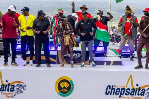 DP Kithure Kindiki at Chepsaita Cross Country Run. PHOTO/@KindikiKithure/X