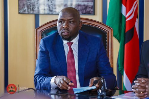 Kipchumba Murkomen takes over as CS for Interior and National Administration. PHOTO/@InteriorKE/X