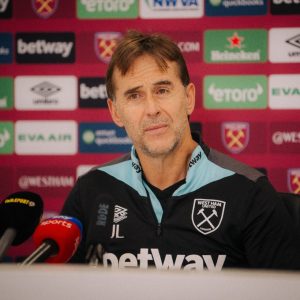 West Ham Coach Julen Lopetegui during a press conference on December 2, 2024. PHOTO/@WestHam/X