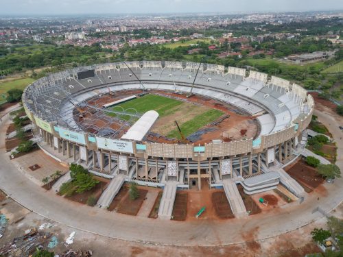 The aerial view of the status of Moi International Sports Centre, Kasarani, as at Thursday, December 19, 2024. PHOTO/@kipmurkomen/X