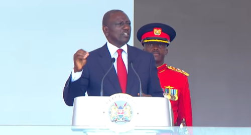 President William Ruto speaking during Jamhuri Day Celebrations on Thursday December 12, 2024. PHOTO/Screengrab by PD Digital/https://www.youtube.com/watch?v=bj1DoU-PHH4