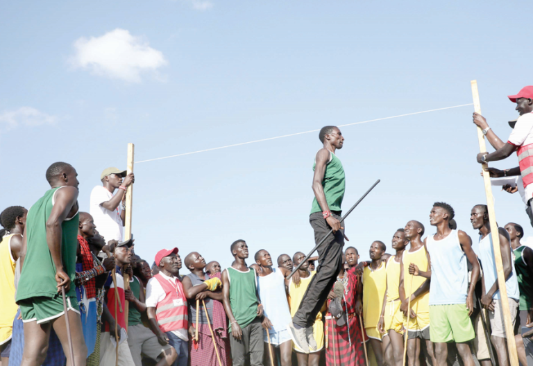 Lion-slaying traditions replaced with track triumphs at Maasai Olympics