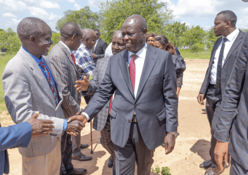 Rigathi Gachagua arriving for a burial ceremony in Makueni County on Wednesday December 18, 2024. PHOTO/https://www.facebook.com/DPGachagua