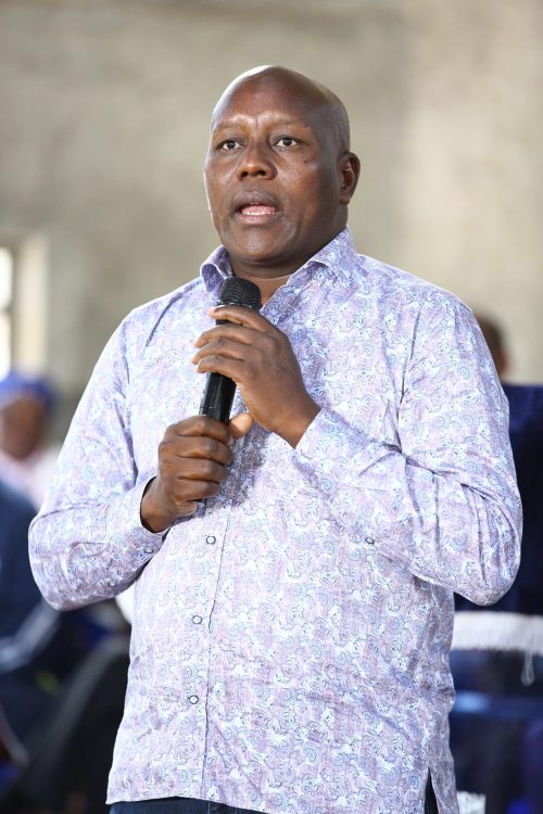 Kajiado County Senator Seki Ole Kanar speaking during a previous church service. PHOTO/https://www.facebook.com/kimani.ichungwah.7