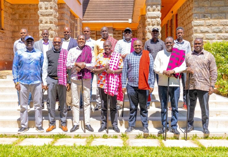 Gachagua hosts Maa leaders at his Wamunyoro home