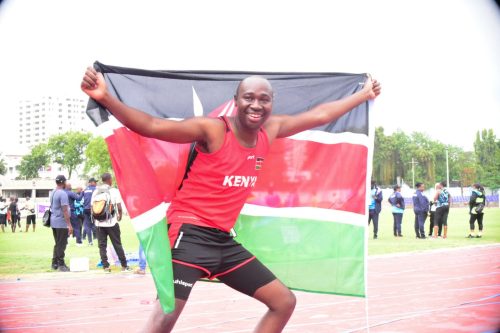 Manyatta MP Gitonga Mukunji in action during the EAC inter-parliamentary games in Mombasa in 2024. PHOTO/@Gitonga_Mukunji/X