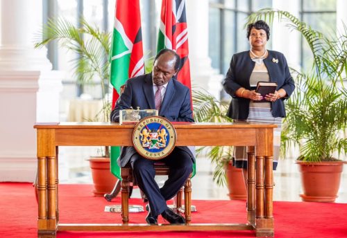 CS William Kabogo at State House, Nairobi on January 17, 2025. PHOTO/@WilliamsRuto