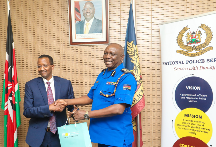 IPOA chairperson Issack Hassan and IG Douglas Kanja promise to collaborate in their mandates