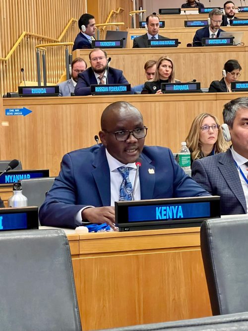 Kenya's Permanent Representative to the United Nations in New York Erastus Ekitela Lokaale. PHOTO/
Amb. Ekitela Lokaale
@eelokaale/X