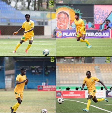 The four players leaving Mathare United. PHOTO/https://www.facebook.com/MathareUtd