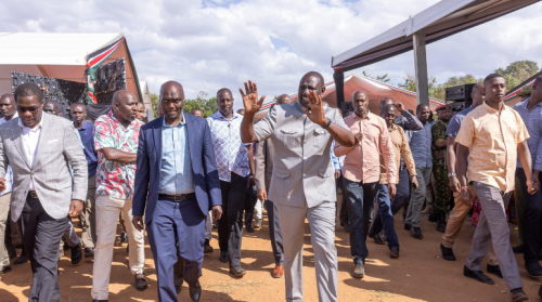 President William Ruto during the Kerio Valley Interdenominational Prayer Service in Tot, Elgeyo-Marakwet County.