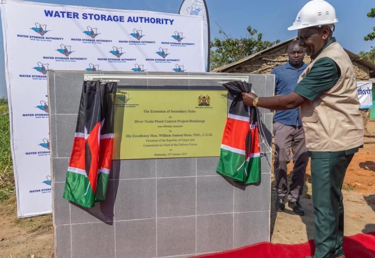 Ruto launches extension of secondary dyke for River Nzoia to address Budalang’i floods