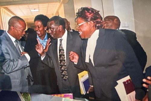 Old photos of CS Alice Wahome, the late Judy Thongori and her other colleagues then. PHOTO/@WahomeHon/X