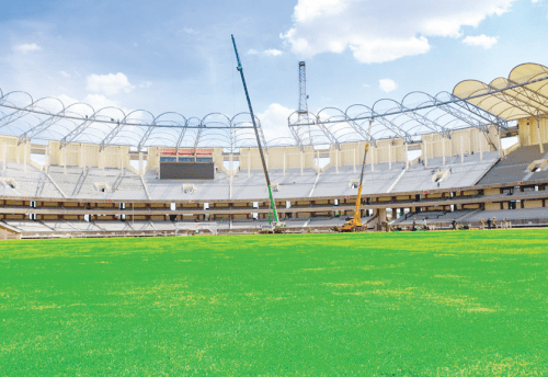 A section of the newly-renovated Nyayo Stadium ahead of CHAN tourney next month. PHOTO/Moyasa