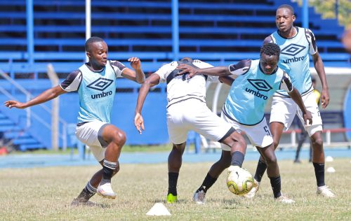 Tusker FC players during a training session on Saturday January 18, 2025. PHOTO/https://www.facebook.com/Tuskerfootballclub