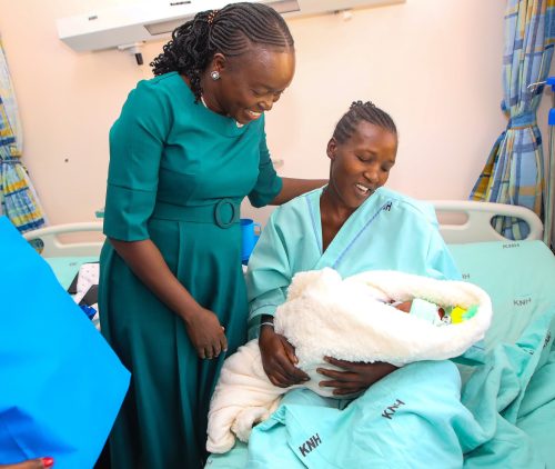 Health CS Debora Barasa visits Kenyatta National Hospital on January 16, 2025. PHOTO/@DeboraBarasa/X