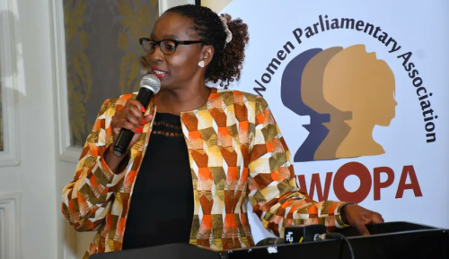 Dagoretti North MP Beatrice Elachi speaks during a past function. PHOTO/@BeatriceElachi_/X