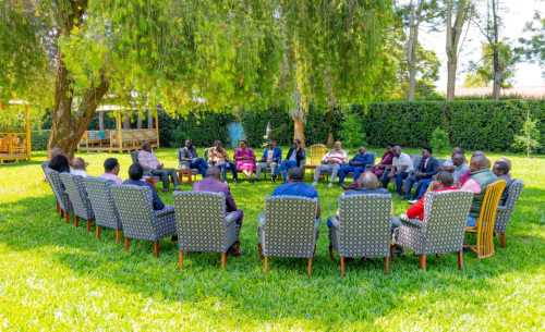 Former DP Rigathi Gachagua hosts leaders from Nyandarua County.PHOTO/@rigathi/X
