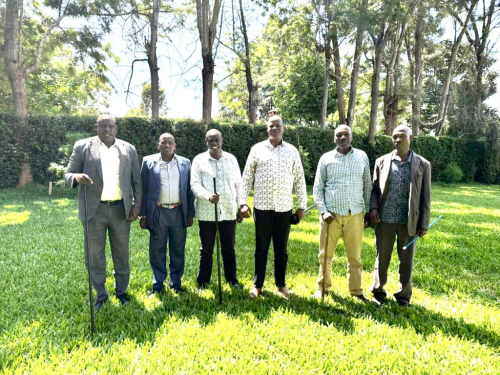 Former Deputy President Rigathi Gachagua meeting with Elders from the Maa Community on Wednesday, January 8, 2025. PHOTO/@rigathi/X