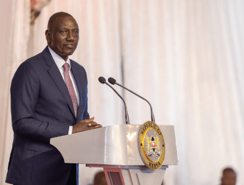 President William Ruto delivers an end of the year 2024 speech in Kisii County on December 31, 2024. PHOTO/@WilliamsRuto/X