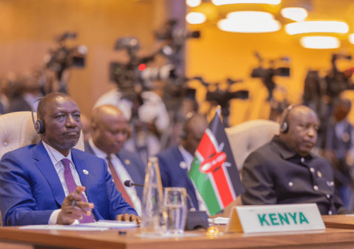 President William Ruto during the African Union Extraordinary Summit on Comprehensive Africa Agriculture Development Programme in Kampala, Uganda on Saturday, January 11, 2025. PHOTO/@WilliamsRuto/X