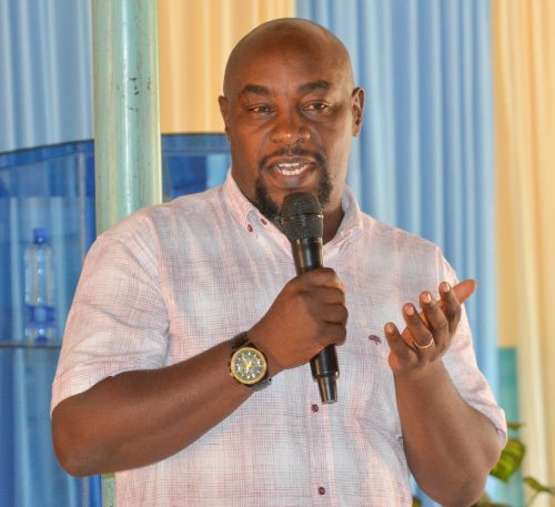 Kitui Senator Enoch Wambua speaking at a past church service. PHOTO/https://www.facebook.com/SenatorEnochWambua