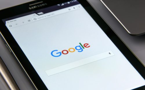 Black Samsung Tablet Display Google Browser on Screen image used for representation purposes. PHOTO/Pexel
