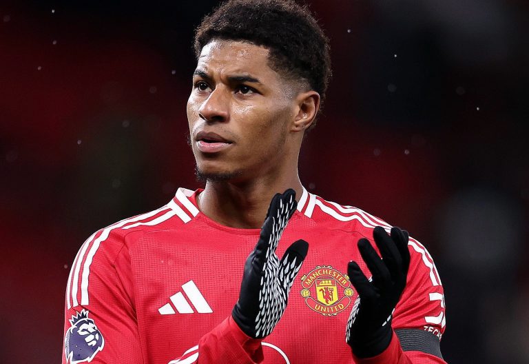 Manchester United forward Marcus Rashford. PHOTO/@FabrizioRomano/X
