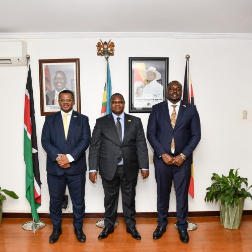 United Democratic Alliance (UDA) party delegation during a high-level meeting at State House, Kampala, February 7, 2025.