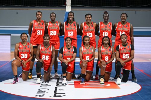 Kenya Lionesses in Egypt for Afrobasketball qualification matches. PHOTO/@afrobasketwomen/X