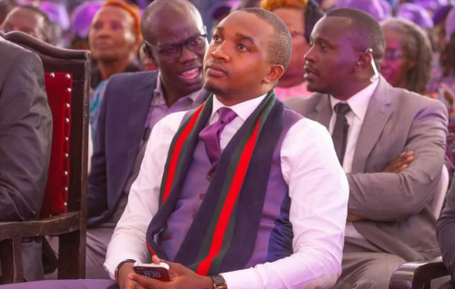 INJECT party leader Morara Kebaso at Martha Karua's People's Liberation Party on February 27, 2025.