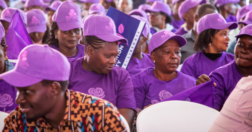 Members of the public during the unveilling of PLP. PHOTO/@PLPartyKenya/X
