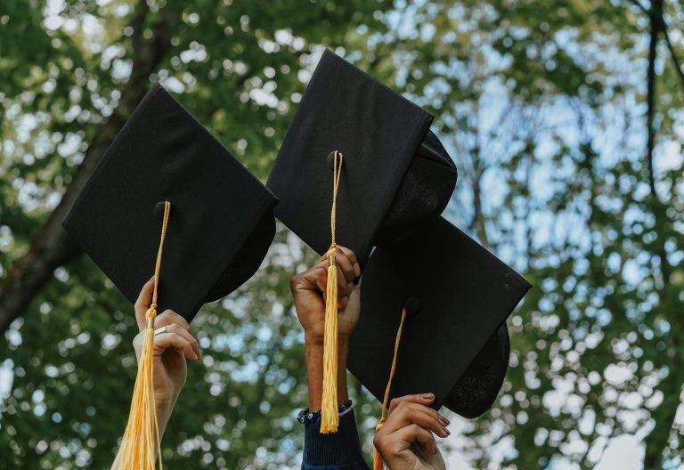 Graduation caps. Image used for representation purposes. PHOTO/Pexels